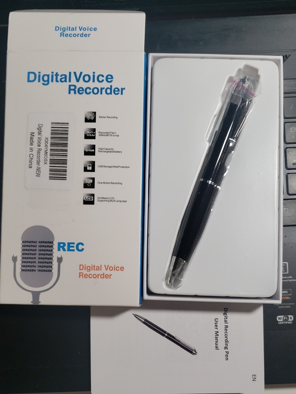 58GB  Digital Voice Recorder with USB Type-C Plug, Portable OTG File Tra..